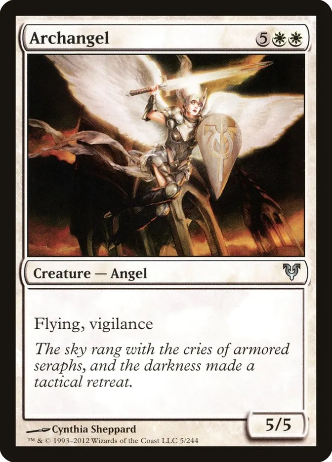 2012 Avacyn Restored Archangel uncommon #5 uncommon card image