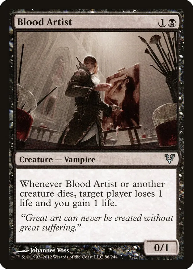 2012 Avacyn Restored Blood Artist #86 uncommon card image