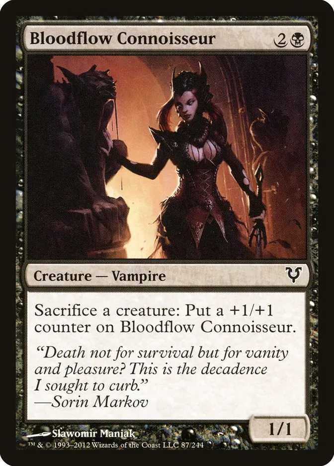 2012 Avacyn Restored Bloodflow Connoisseur #87 common card image