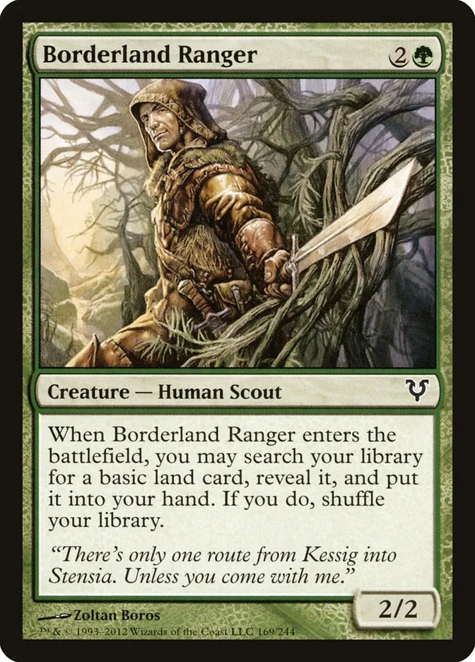 2012 Avacyn Restored Borderland Ranger #169 common card image