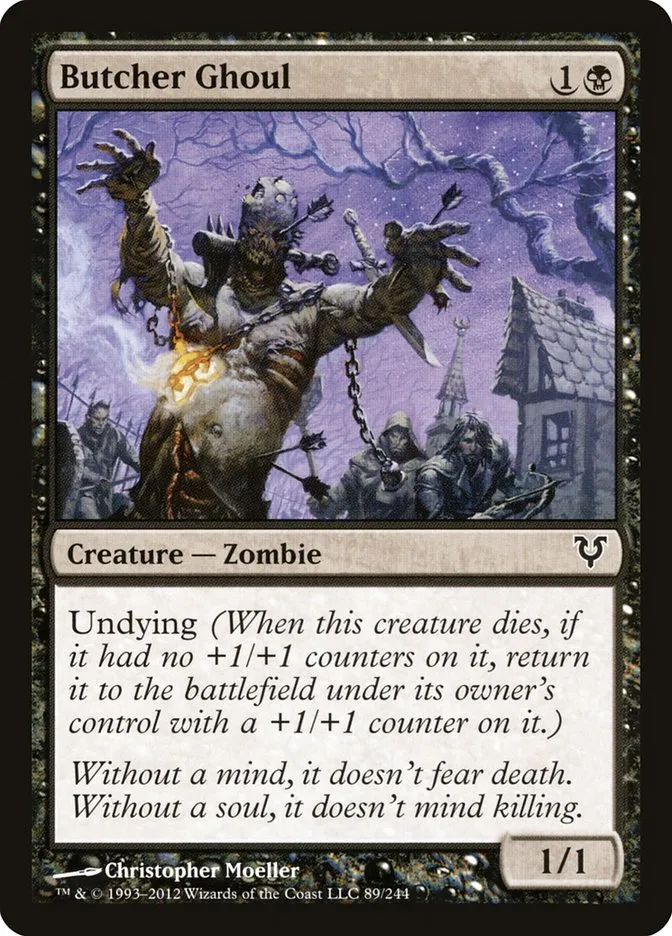 2012 Avacyn Restored Butcher Ghoul #89 common card image