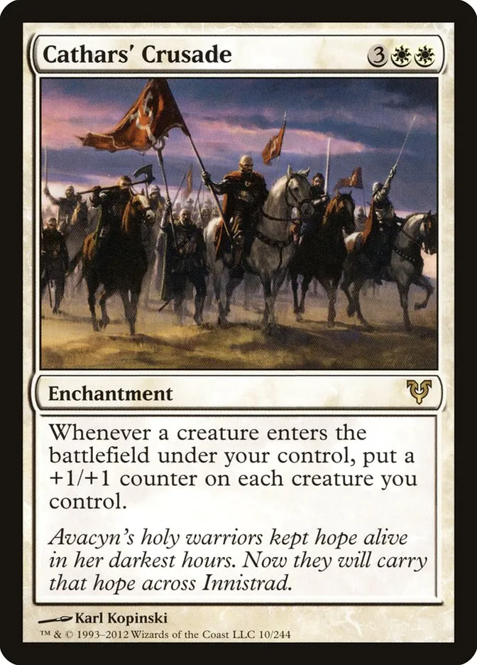 2012 Avacyn Restored Cathars' Crusade rare #10 rare card image