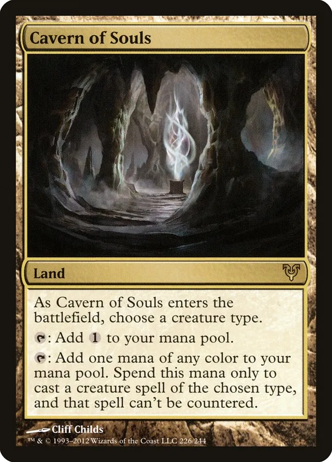 2012 Avacyn Restored Cavern of Souls rare #226 rare card image