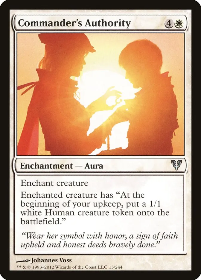 2012 Avacyn Restored Commander's Authority uncommon #13 uncommon card image