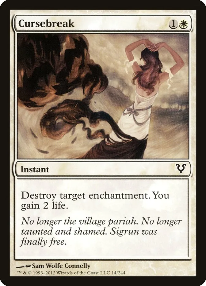 2012 Avacyn Restored Cursebreak common #14 common card image