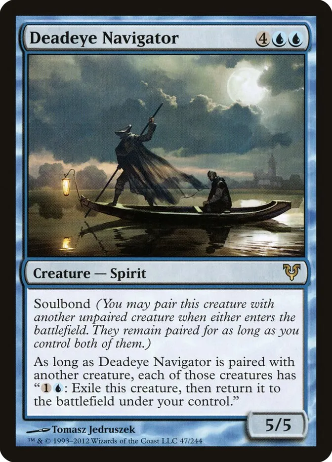 2012 Avacyn Restored Deadeye Navigator rare #47 rare card image