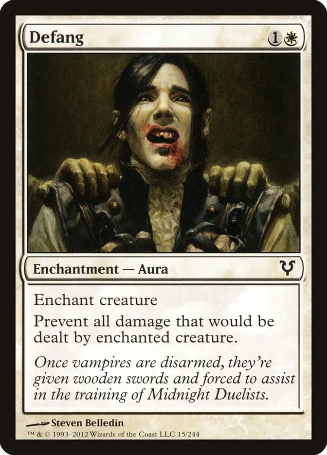 2012 Avacyn Restored Defang common #15 common card image