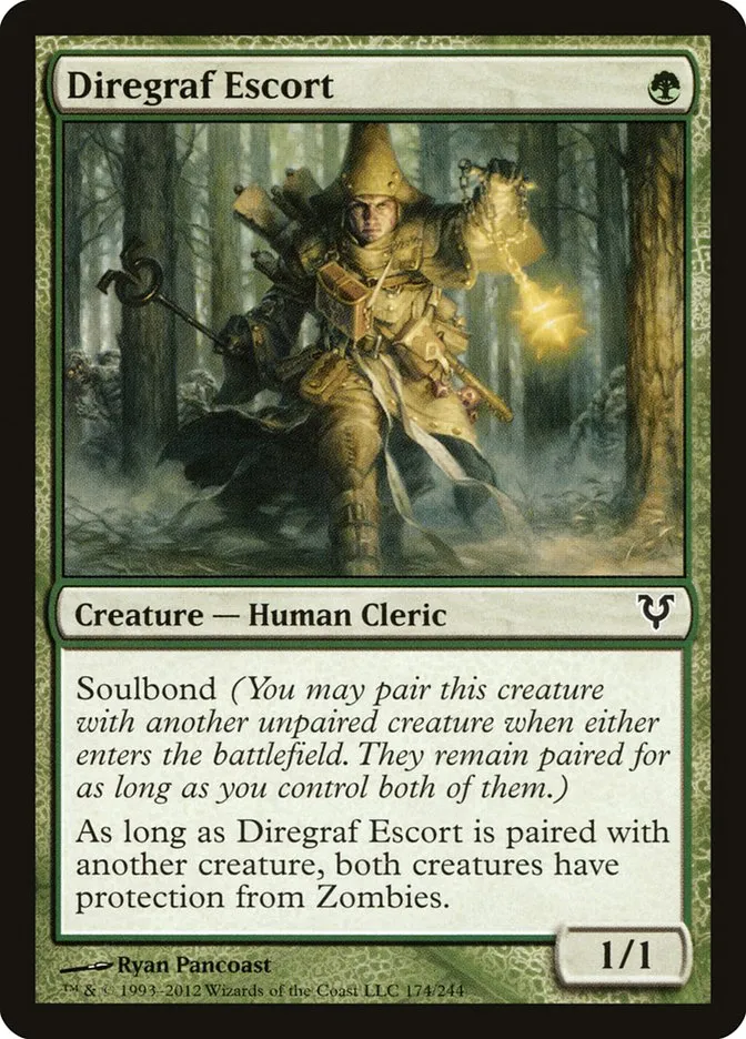 2012 Avacyn Restored Diregraf Escort common #174 common card image
