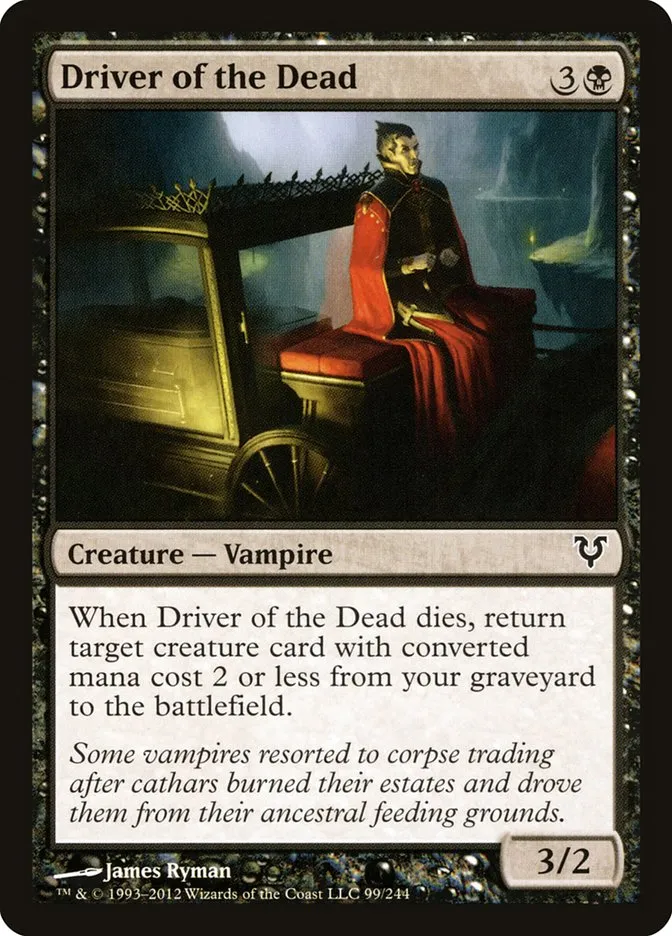 2012 Avacyn Restored Driver of the Dead #99 common card image