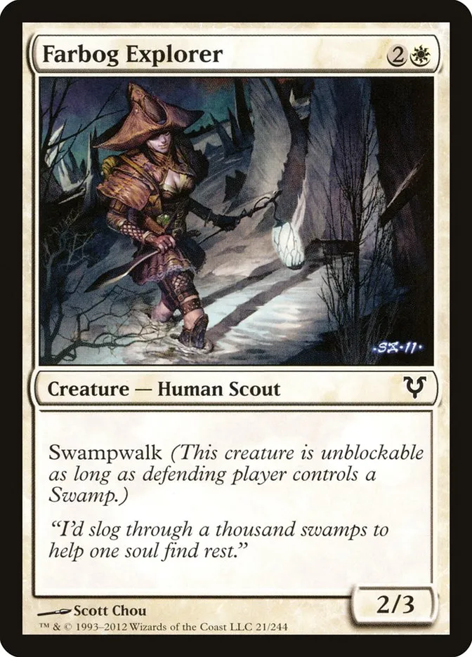 2012 Avacyn Restored Farbog Explorer common #21 common card image