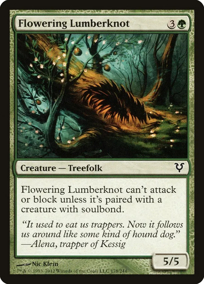 2012 Avacyn Restored Flowering Lumberknot #178 common card image