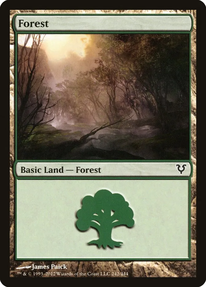 2012 Avacyn Restored Forest common #242 common card image