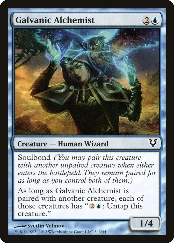 2012 Avacyn Restored Galvanic Alchemist common #54 common card image