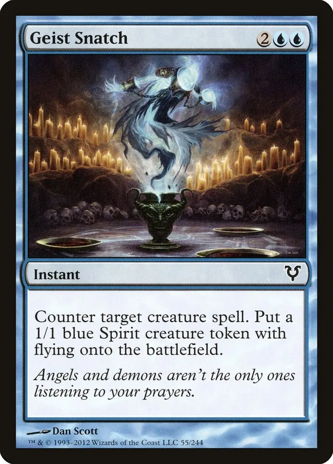 2012 Avacyn Restored Geist Snatch common #55 common card image