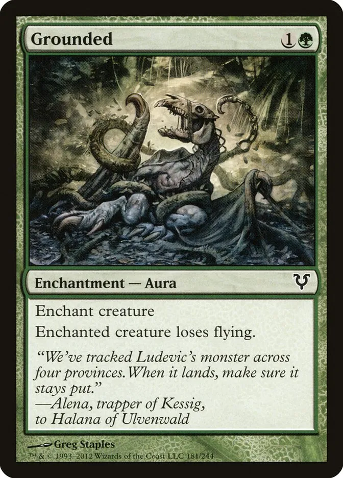 2012 Avacyn Restored Grounded common #181 common card image