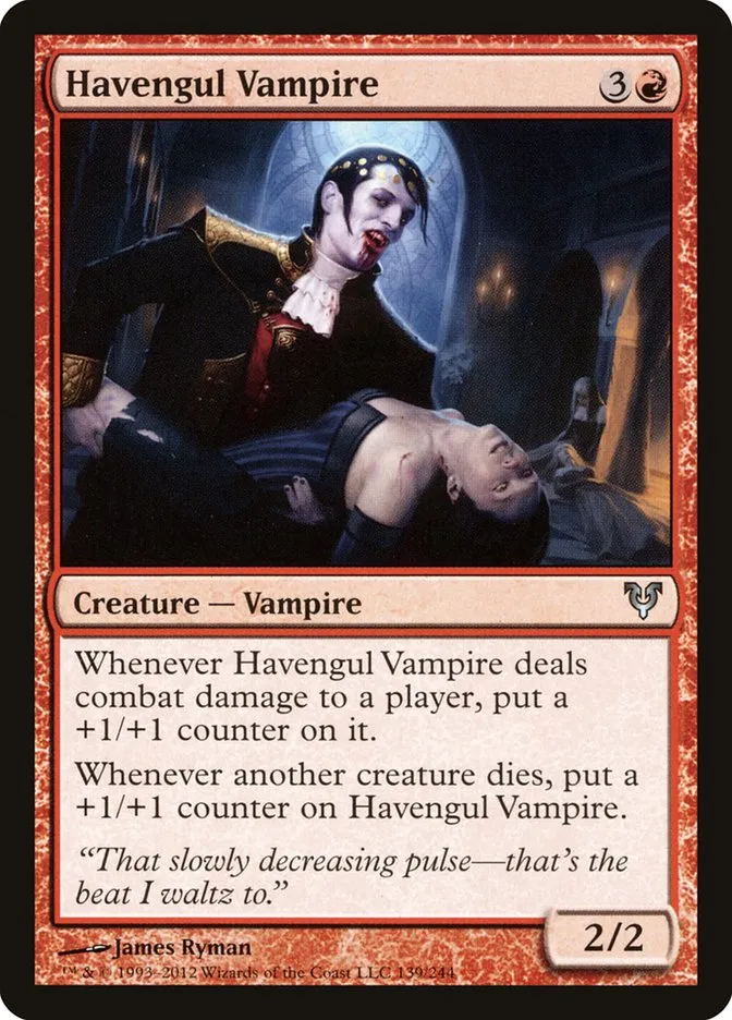 2012 Avacyn Restored Havengul Vampire uncommon #139 uncommon card image