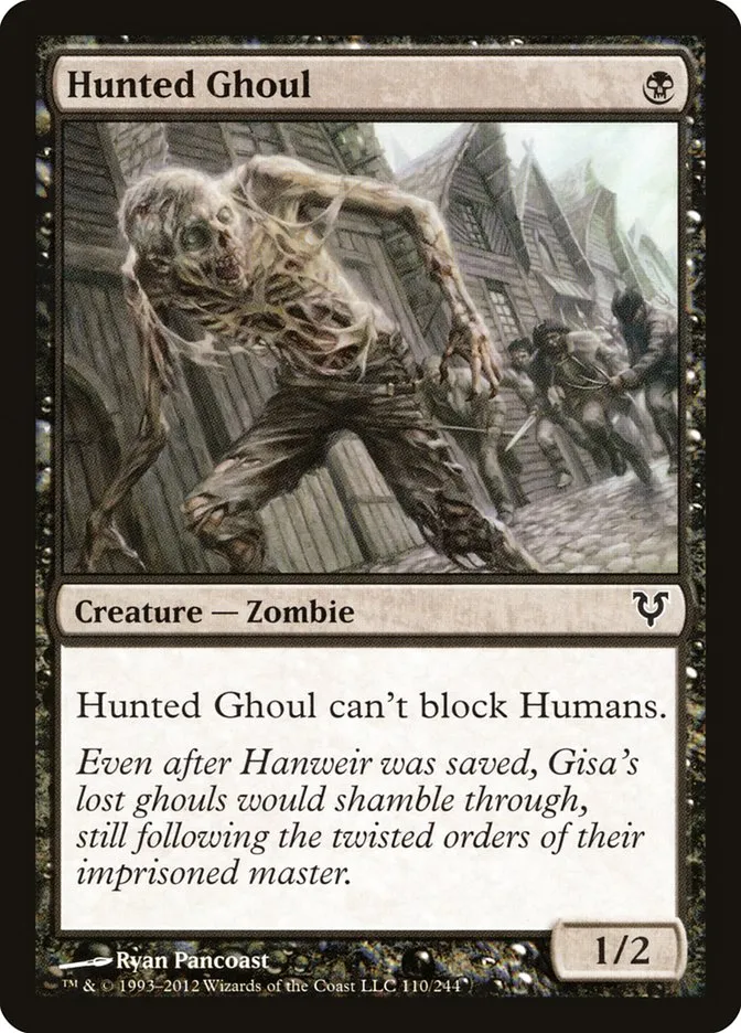 2012 Avacyn Restored Hunted Ghoul #110 common card image