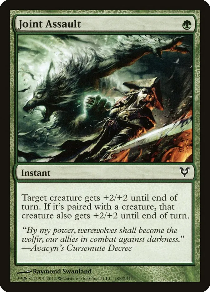 2012 Avacyn Restored Joint Assault common #183 common card image