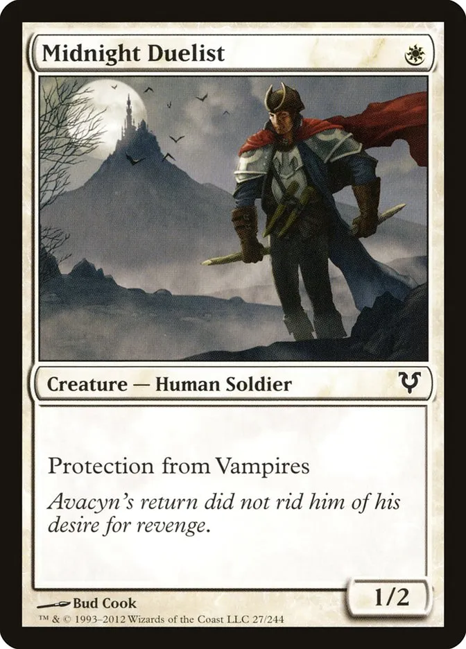 2012 Avacyn Restored Midnight Duelist common #27 common card image