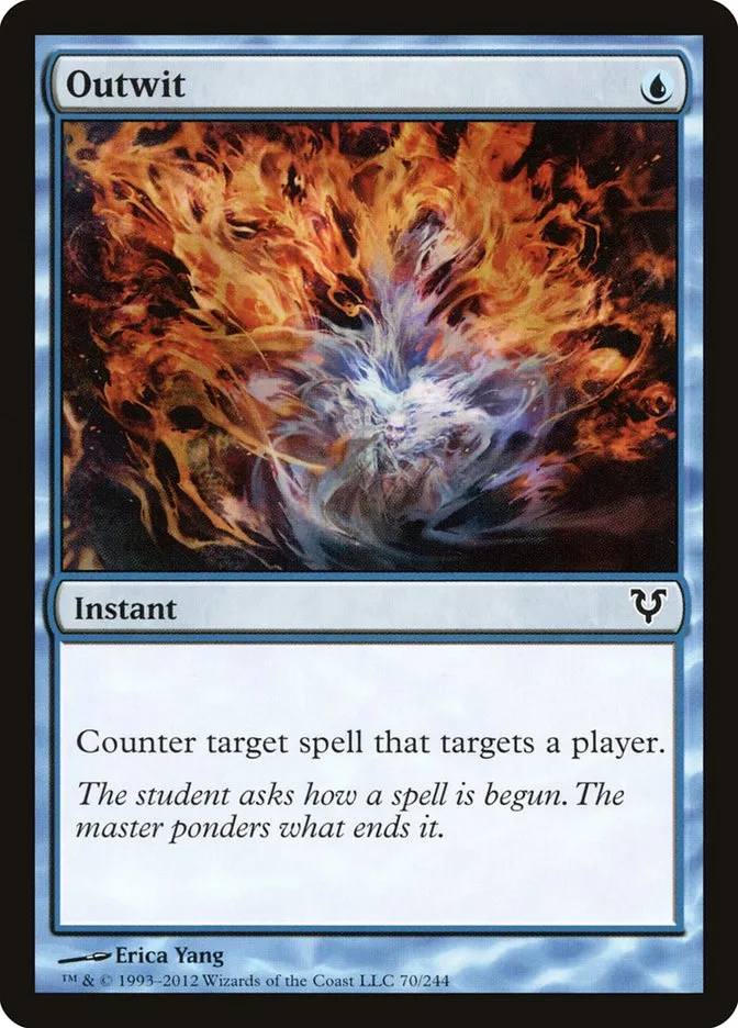2012 Avacyn Restored Outwit common #70 common card image