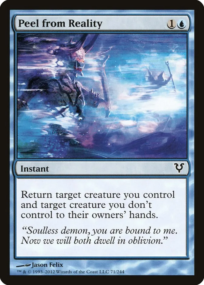 2012 Avacyn Restored Peel from Reality common #71 common card image