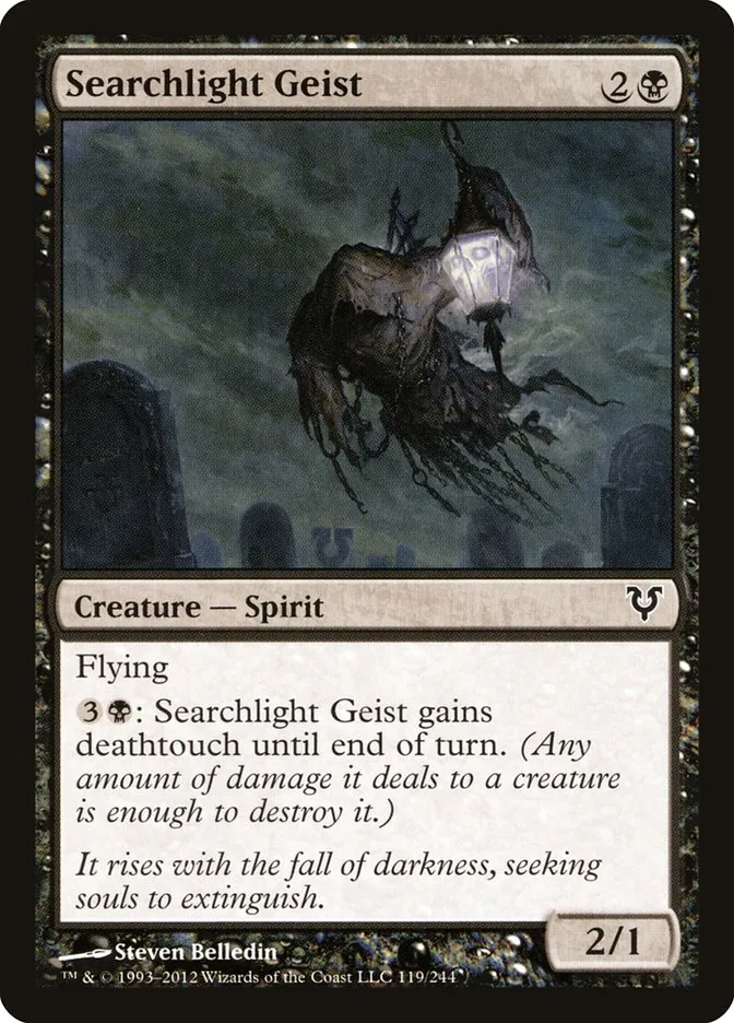 2012 Avacyn Restored Searchlight Geist common #119 common card image