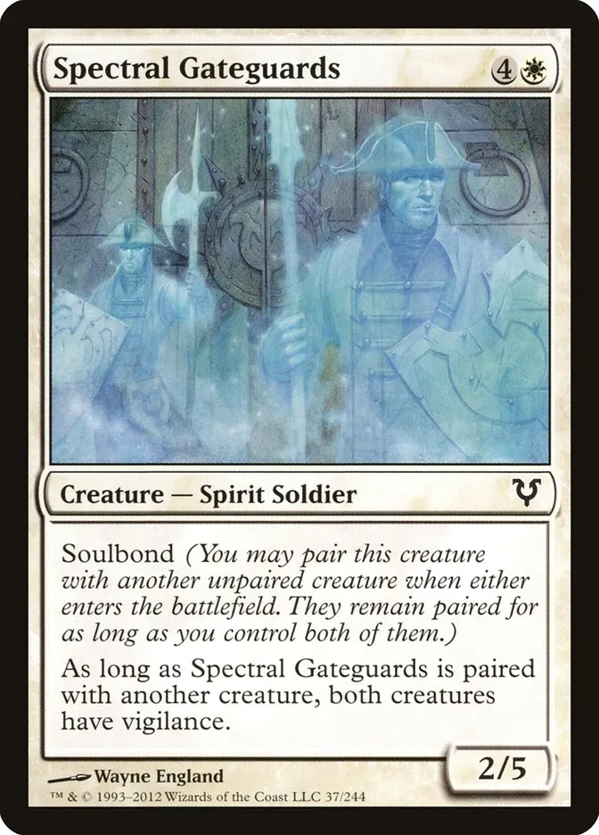 2012 Avacyn Restored Spectral Gateguards common #37 common card image