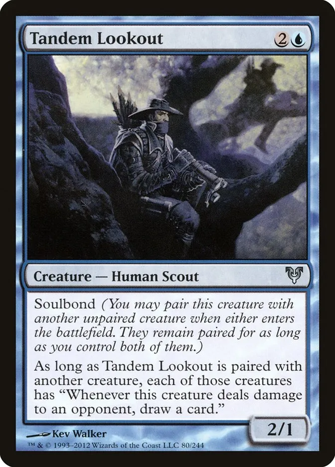 2012 Avacyn Restored Tandem Lookout #80 uncommon card image