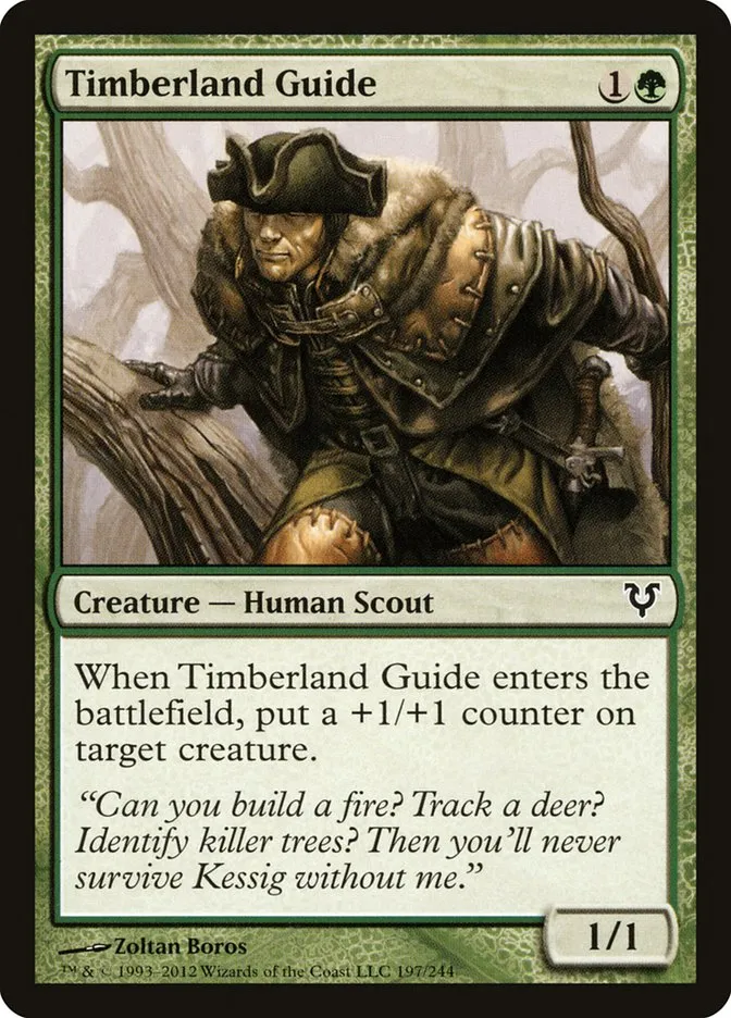 2012 Avacyn Restored Timberland Guide common #197 common card image