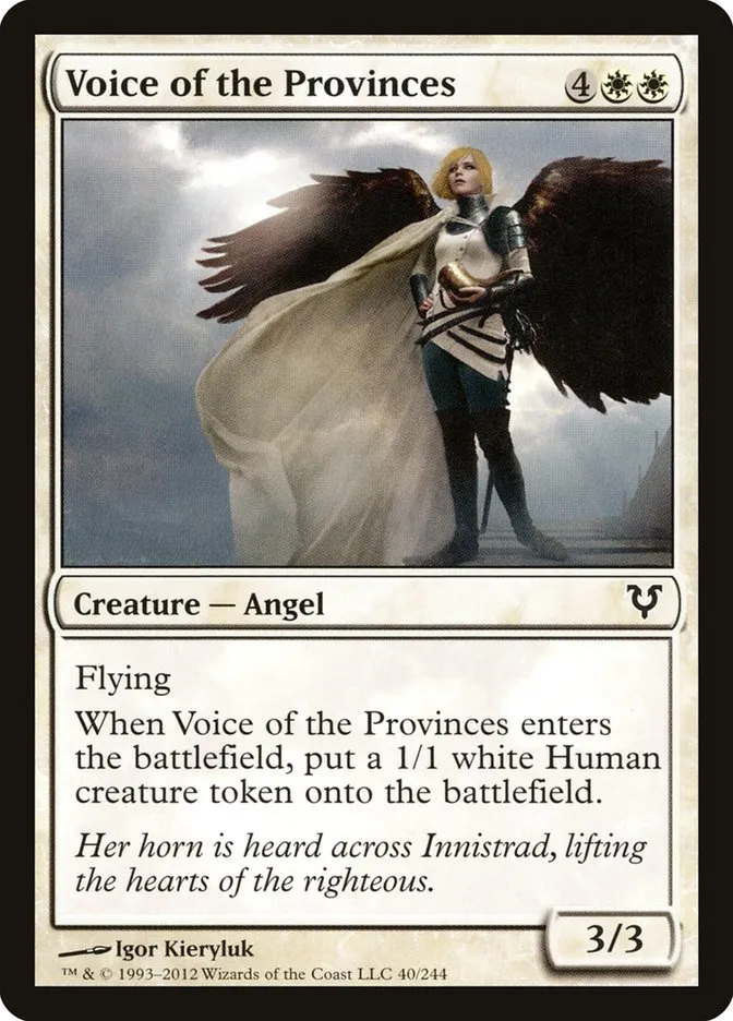 2012 Avacyn Restored Voice of the Provinces common #40 common card image