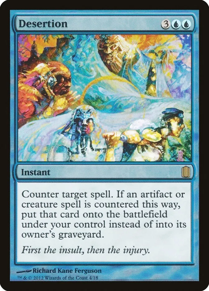 2012 Commander's Arsenal Desertion rare #4 rare card image
