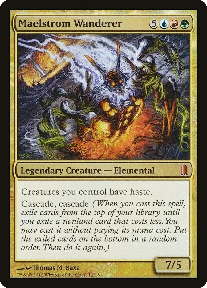 2012 Commander's Arsenal Maelstrom Wanderer mythic #11 mythic card image