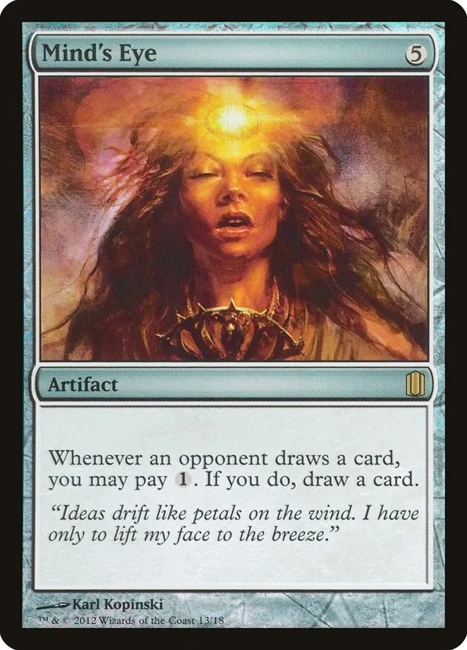 2012 Commander's Arsenal Mind's Eye rare #13 rare card image