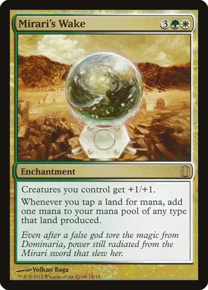 2012 Commander's Arsenal Mirari's Wake rare #14 rare card image
