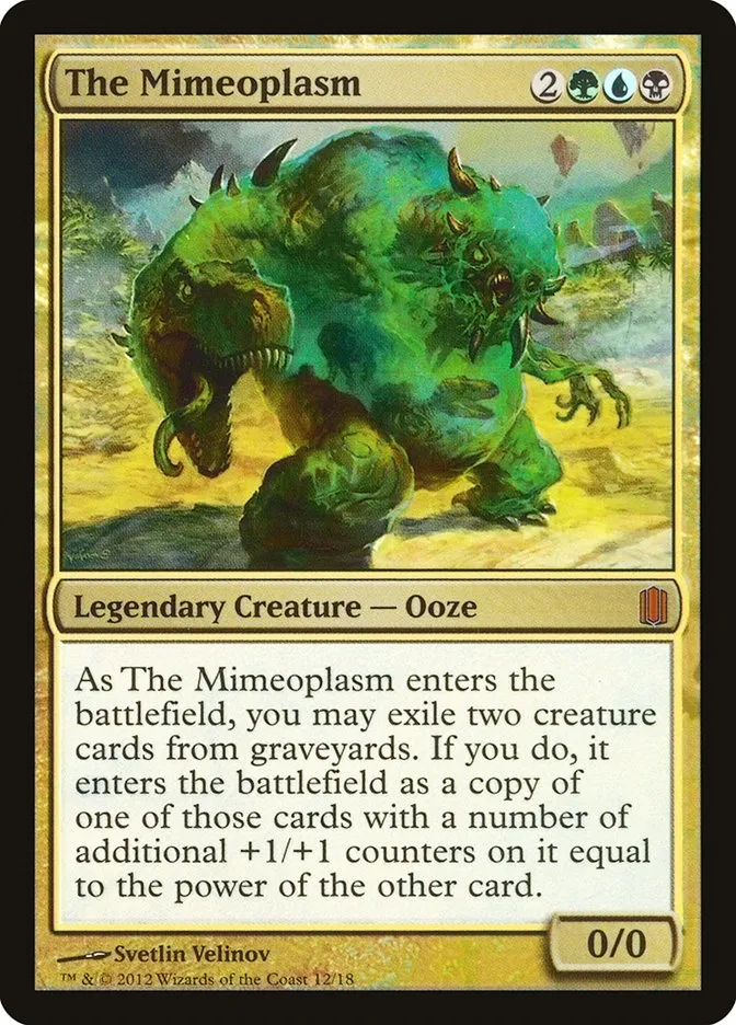 2012 Commander's Arsenal The Mimeoplasm mythic #12 mythic card image