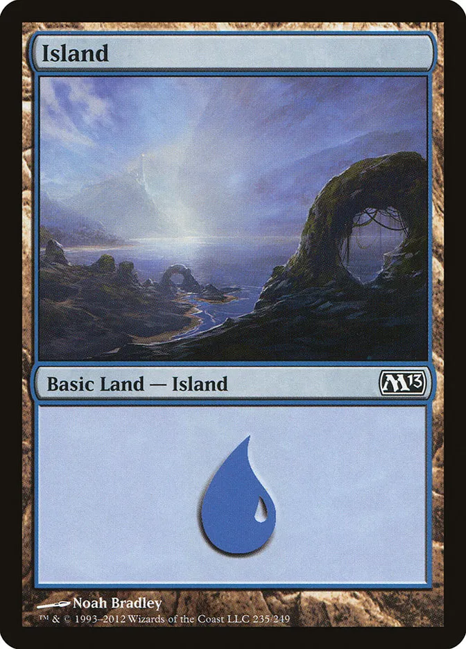 2012 Magic 2013 Island common #235 common card image