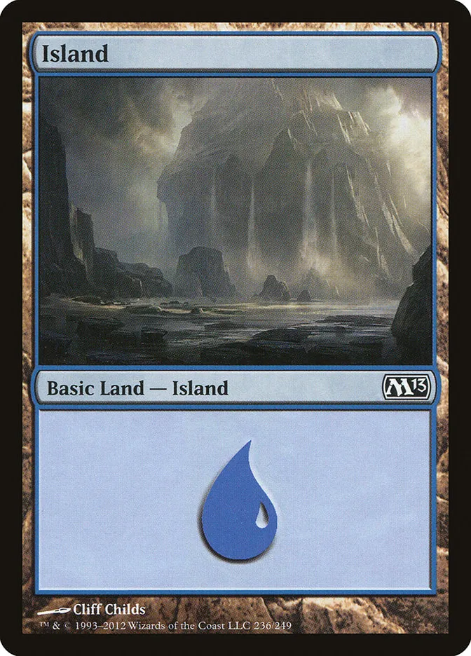 2012 Magic 2013 Island common #236 common card image