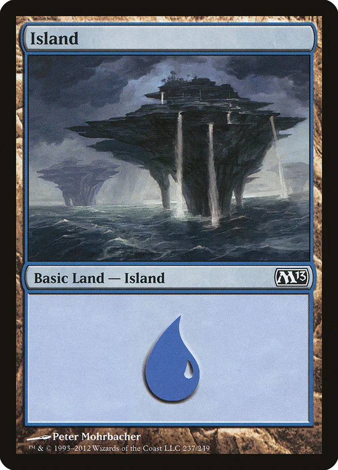 2012 Magic 2013 Island common #237 common card image