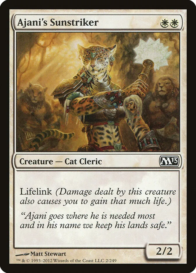 2012 Magic 2013 Ajani's Sunstriker common #2 common card image