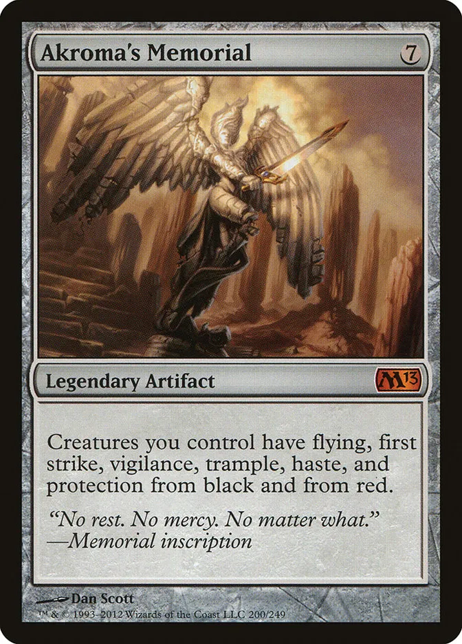 2012 Magic 2013 Akroma's Memorial mythic #200 mythic card image