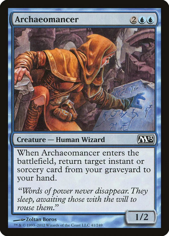2012 Magic 2013 Archaeomancer common #41 common card image