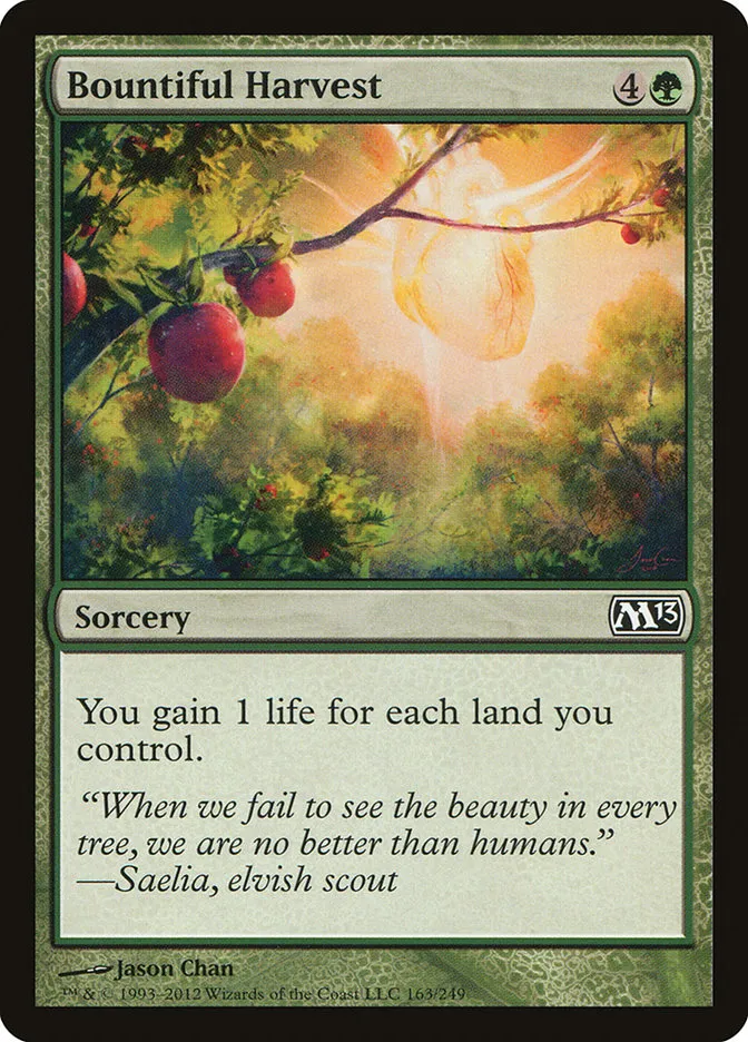 2012 Magic 2013 Bountiful Harvest common #163 common card image