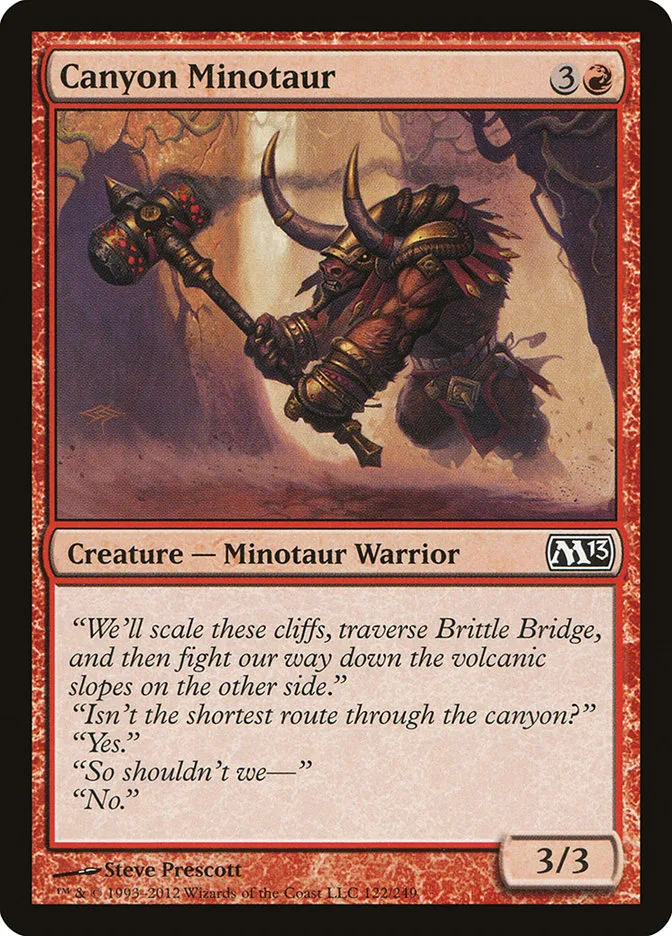 2012 Magic 2013 Canyon Minotaur common #122 common card image