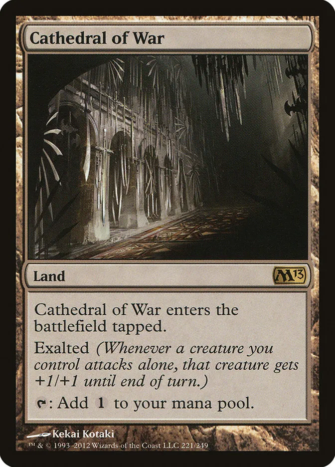 2012 Magic 2013 Cathedral of War #221 rare card image