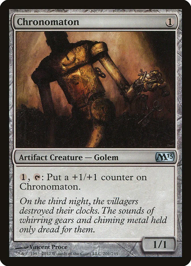 2012 Magic 2013 Chronomaton uncommon #201 uncommon card image