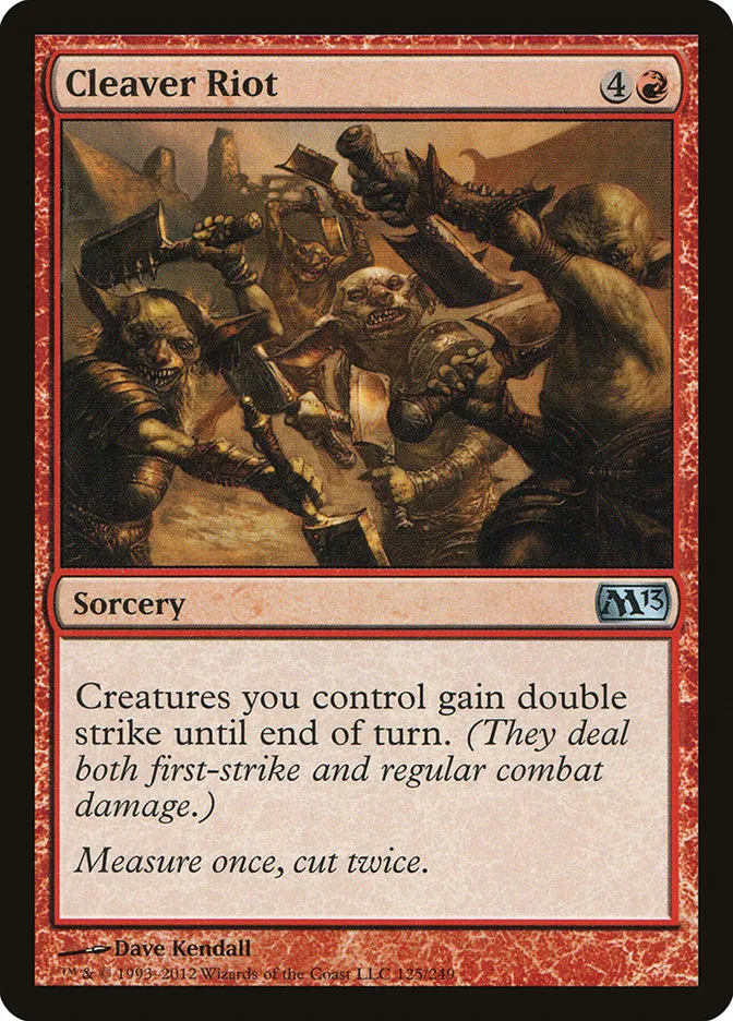 2012 Magic 2013 Cleaver Riot uncommon #125 uncommon card image
