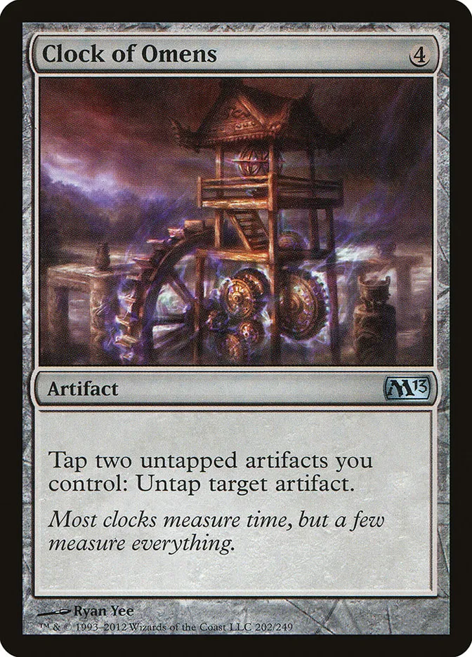 2012 Magic 2013 Clock of Omens uncommon #202 uncommon card image