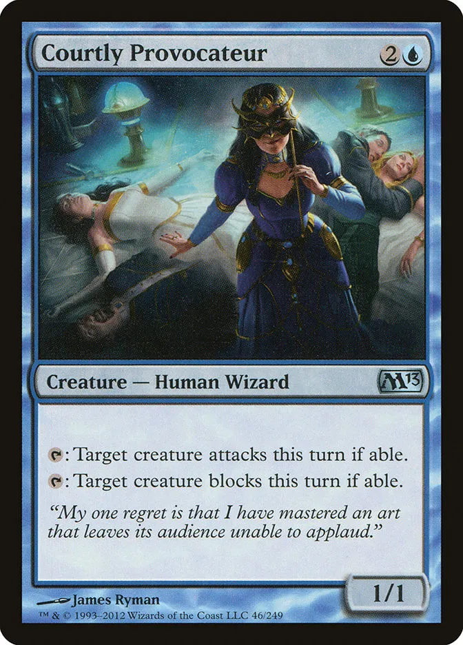 2012 Magic 2013 Courtly Provocateur #46 uncommon card image
