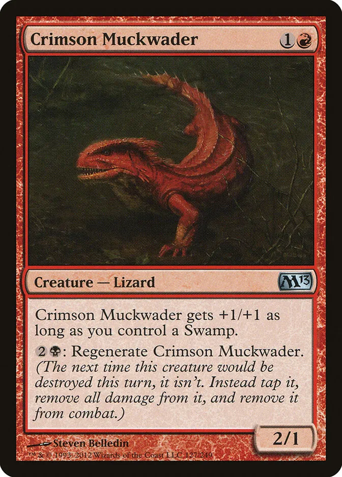 2012 Magic 2013 Crimson Muckwader uncommon #127 uncommon card image