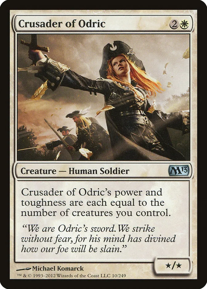 2012 Magic 2013 Crusader of Odric uncommon #10 uncommon card image